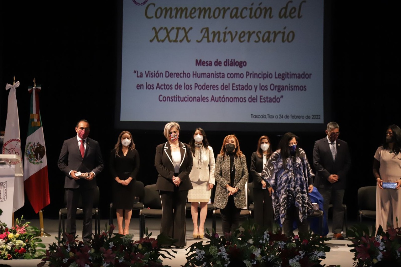 Autoridades de Tlaxcala conmemoraron el 29 aniversario de la CEDH